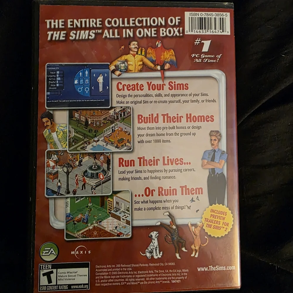 The Sims Complete Collection PC Game - Red Cover